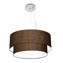 Pendente Cilíndrico Café MJ-4061 Para Mesa de Jantar e Estar Pendente Cilíndrico Café MJ-4061 Para Mesa de Jantar e Estar