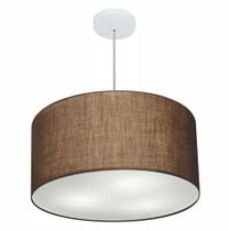 Pendente Cilíndrico Café MJ-4080 Para Mesa de Jantar e Estar Pendente Cilíndrico Café MJ-4080 Para Mesa de Jantar e Estar