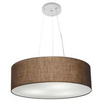 Pendente Cilíndrico Café MJ-4134 Para Mesa de Jantar e Estar Pendente Cilíndrico Café MJ-4134 Para Mesa de Jantar e Estar