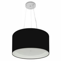 Pendente Cilíndrico Preto e Branco MJ-4319 Para Mesa de Jantar e Estar