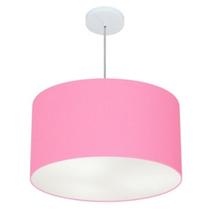 Pendente Cilíndrico Rosa Bebê MJ-4101 Para Mesa de Jantar e Estar