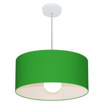 Pendente Cilíndrico Verde Folha MJ-4052 Para Mesa de Jantar e Estar