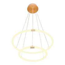 Pendente Circolo 60cm LED 43,2W 3000K French Gold - Bivolt - BB022