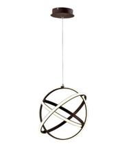 Pendente Círculos Marrom 40cm Led 50W 4000K Bivolt Pendente Círculos Marrom 40cm Led 50W 4000K Bivolt