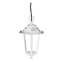 Pendente Colonial Branco Lg6105b Para 1 Lâmpada E27 Nitrolux