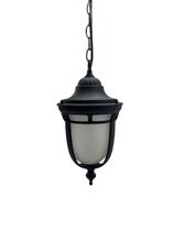 Pendente Colonial Dom Pedro II Médio Preto 34cm 1E27 IP33