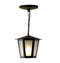 Pendente Colonial Sextavado L1C em Aço Preto