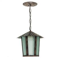 Pendente Colonial Sextavado Vidro Pontilhado 100200-05 Blumenau