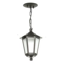 Pendente Colonial Vintage Preto 58Cm Externo Retro Acl19