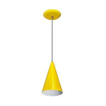 Pendente Colorido - Modelo Cone - Amarelo
