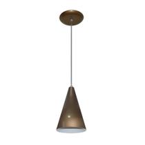 Pendente Colorido - Modelo Cone - Ouro Velho