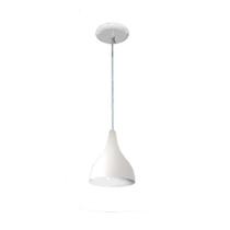 Pendente Colorido - Modelo Funil - Pequeno - 20 cm X 16 cm - Branco