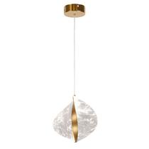 Pendente Concha Transparente e Dourado 40cm 6W 3 em 1 Pendente Concha Transparente e Dourado 40cm 6W 3 em 1