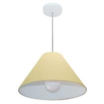 Pendente Cone Bege MJ-4078 Para Mesa de Jantar e Estar