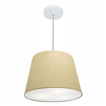 Pendente Cone Bege MJ-4246 Para Mesa de Jantar e Estar