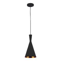 Pendente cone chines para 1 lampada preto/dourado blumenau Pendente cone chines para 1 lampada preto/dourado blumenau