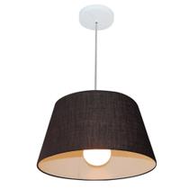 Pendente Cone Preto MJ-4039 Para Mesa de Jantar e Estar