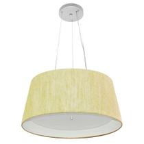 Pendente Cone Rustico Bege e Branco MJ-4144 Para Mesa de Jantar e Estar