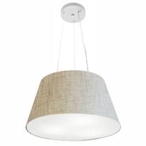 Pendente Cone Rustico Bege MJ-4001 Para Mesa de Jantar e Estar