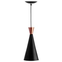 Pendente Cone Tom Dixon - Preto/Cobre - Lumanti