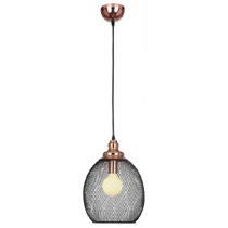 Pendente Cooper Metal Cobre e Preto Xn003 Pendente Cooper Metal Cobre e Preto Xn003