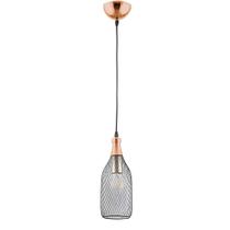 Pendente Copper Cobre E Preto Bella Iluminação XN004