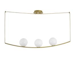 Pendente Cora Arco 3 Bolas Globo Dourado MD1398-3SG Starlux