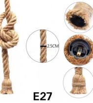 Pendente Corda 1M 1.5M 2M Unitário Retro Vintage. Pendente Corda 1M 1.5M 2M Unitário Retro Vintage.