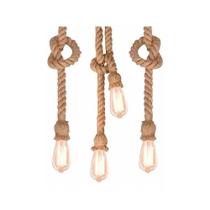 Pendente Corda Retrô Víntage Rustico Decorativo Soquete E27