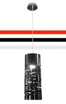 Pendente corte a laser preto de acrilico