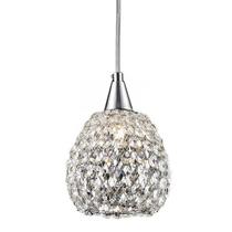 Pendente Cristais Cromado 17cm 1G9 PE-031/1 Mais Luz