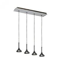 Pendente Cristal Diamante para 4 Lâmpadas JD Molina Cromado Pendente Cristal Diamante para 4 Lâmpadas JD Molina Cromado