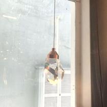 Pendente Cristal Lapidado Rose Gold LED 5W 3000K Bivolt - PARIS LUZ