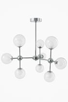 Pendente Cromado Cúpulas Vidro 9G9 Pendente Cromado Cúpulas Vidro 9G9