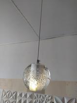 Pendente Cromado Moderno Bola Com Bolhas Pendente Cromado Moderno Bola Com Bolhas