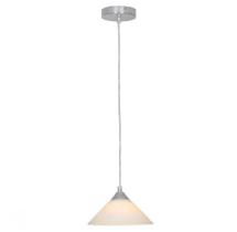 Pendente cromado vidro leitoso chapéu 1E27lavabo, bancada sozinha, lateral de cama Premier ilum