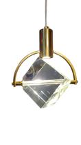 Pendente Cubo Cristal Bronze LED 5W 3200K Bivolt