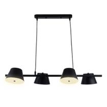 Pendente Cupola Metal Preto Fosco 4 Lâmpadas G9 Bivolt OR1203 Orluce