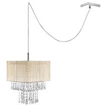 Pendente Cupula Cristal Acr Marrycrilic Bege Com Deslocador Pendente Cupula Cristal Acr Marrycrilic Bege Com Deslocador