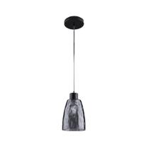 Pendente Cupula De Vidro Fume Preto Para Bancada Zan49