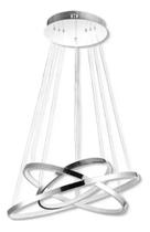 Pendente De 3 Arcos- Cromado - Aron - Ol Iluminação