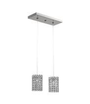 Pendente De Cristal Duplo Mesa Balcão