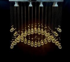 Pendente De Cristal Para Sala De Jantar Com Lâmpadas