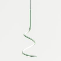 Pendente De Led Luminaria Verde 30W Branco Quente 150 Cm Pendente De Led Luminaria Verde 30W Branco Quente 150 Cm