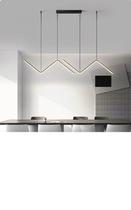 Pendente De Led Moderno Ilha Bancada Mesa Jantar Zig Zag