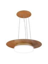 Pendente de Madeira Saturno Vidro Imola 40 cm Freijó/Dourado Pendente de Madeira Saturno Vidro Imola 40 cm Freijó/Dourado