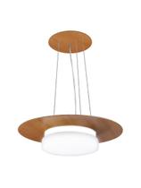 Pendente de Madeira Saturno Vidro Imola 45 cm Freijó/Branco Pendente de Madeira Saturno Vidro Imola 45 cm Freijó/Branco