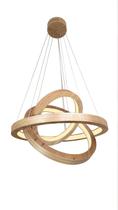 Pendente de Madeira Sirius Triplo LED 3000K Acrílico 40x50x60 cm Freijó Pendente de Madeira Sirius Triplo LED 3000K Acrílico 40x50x60 cm Freijó