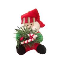 Pendente de Papai Noel com Guirlanda e Bengala de Natal Pendente de Papai Noel com Guirlanda e Bengala de Natal