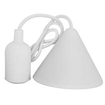 Pendente de Silicone até 40W Bocal E27 Branco 1 metro